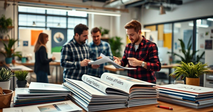 Folders personalizados: como escolher e criar modelos atraentes Folders personalizados: como escolher e criar modelos atraentes