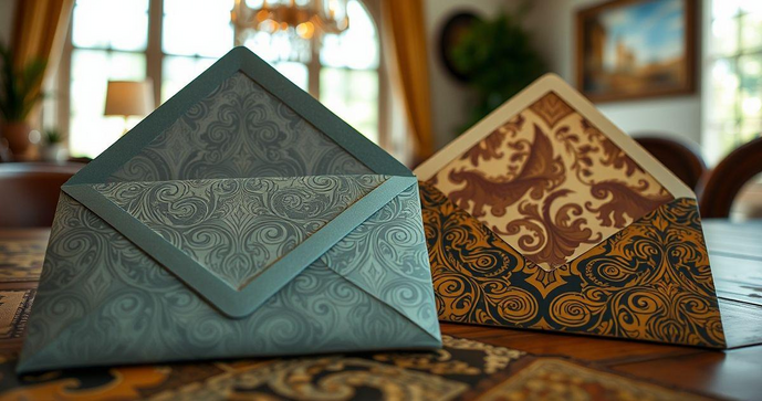 Envelopes personalizados para convites criativos e únicos Envelopes personalizados para convites criativos e únicos